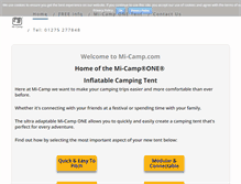 Tablet Screenshot of mi-camp.com